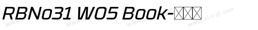RBNo31 W05 Book字体转换